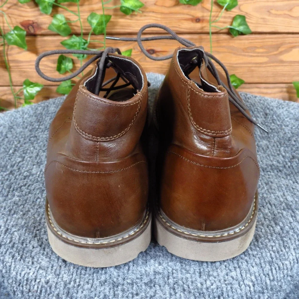 Rockport Sharp & Ready Men Chukka Boot 10 Dress Work Brown Leather CH4013